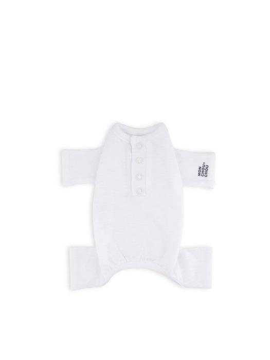 

MONCHOUCHOU Basic Logo Jumpsuit White SM