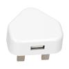 5V 1A USB Adapter 100-240V Input DC Adapters for Charging Multifunction Power Adapter for Electronic Devices UK Plug White
