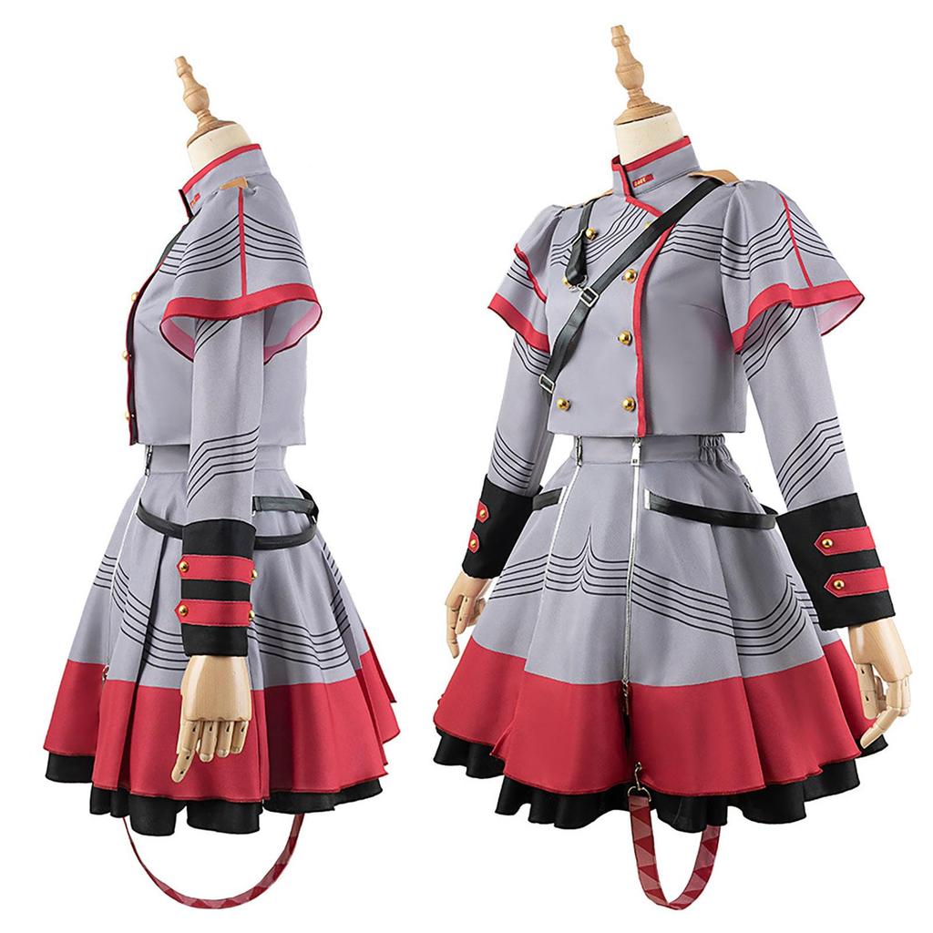 [Milky Time] Kasane Teto Cosplay Vocaloid Halloween Costume for Women, Virtual