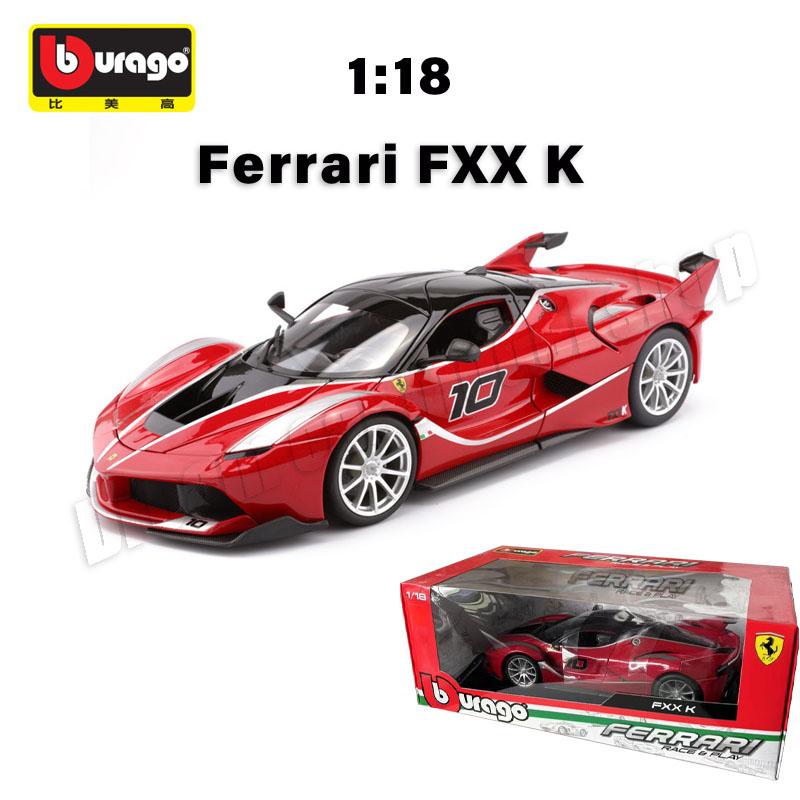 1:18 Bburago Ferrari Series Alloy Car Collectible Model New Style Ferrari SF90 XX Stradale Die-cast Miniature Cars Model Toys