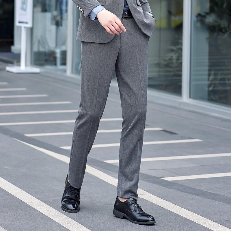 Men s Formal Straight-Leg Trousers 32