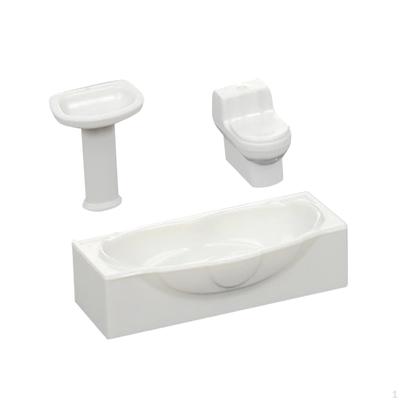 Miniature Bathroom Sink Set for Dollhouse Decor