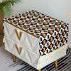 Retro Cotton And Linen Dining Table Cloth Printed Peony Small Fresh Korean Cover Cloth Table Fabric