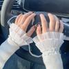 Fashion Womens Lace Shirt Detachable Sleeve Ruffles Elbow Sleeve Gloves for Sweater Fake Sleeved Decorative