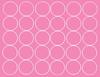 Wheel Sticker 8 Cm Wheel Stickers Polka Dots Dots 30 Pieces Pink Matte