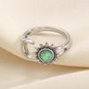 European & American Retro Adjustable Sun & Moon Ring - Women's Versatile Creative Style