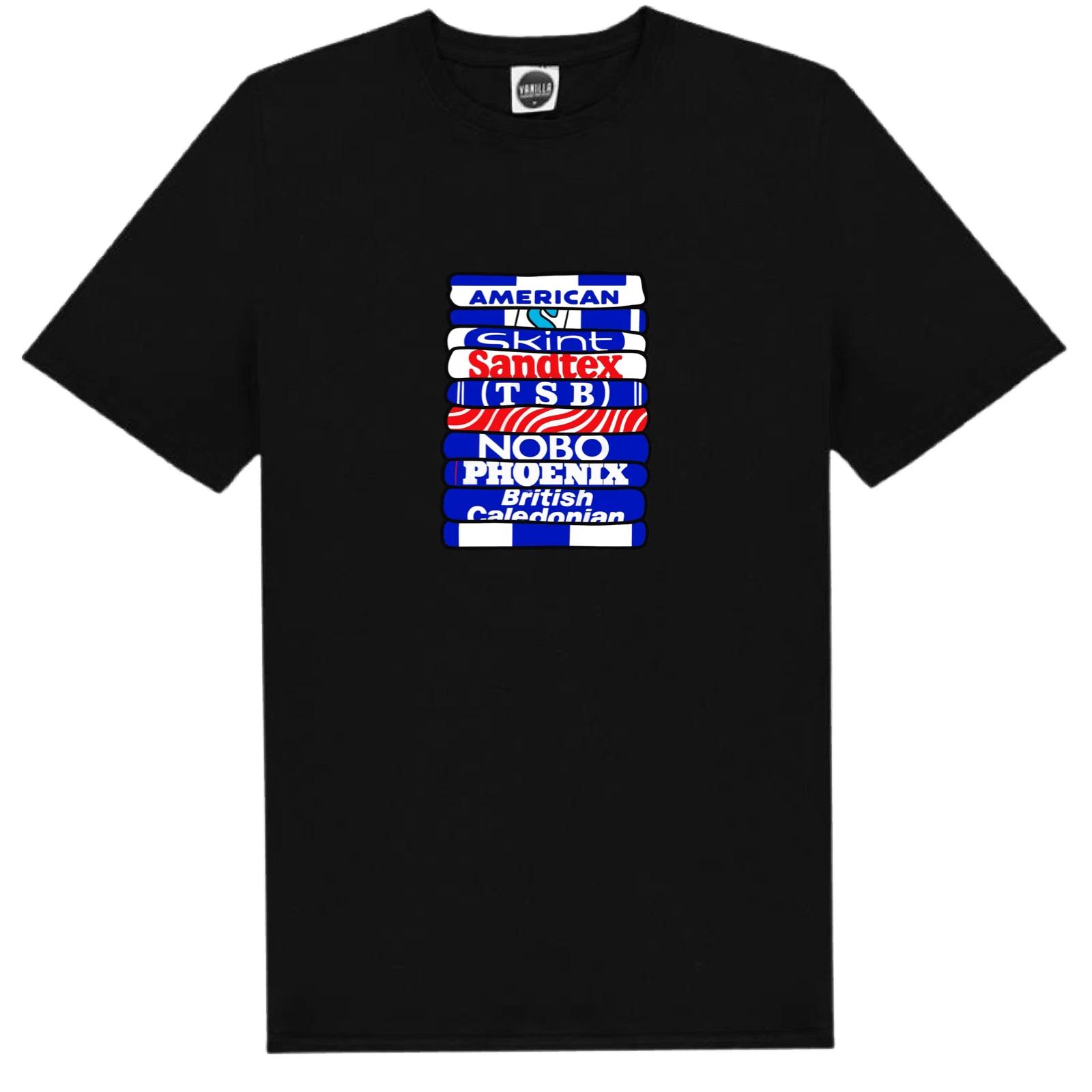 Brighton & Hove Albion Folded Shirts Of The Past Shirt Mix Style T-Shirt Fan Art XL