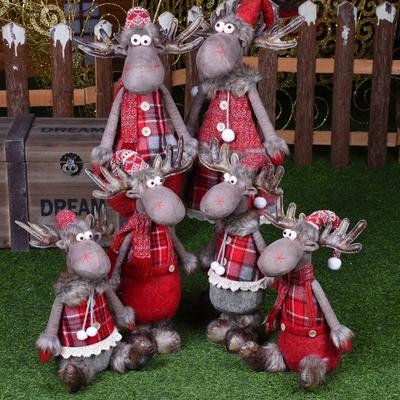 Zatahovací vánoční panenky Santa Claus Sněhulák Hračky sobi Vánoční figurky Vánoční dárek pro dítě Vánoční ozdoba na strom