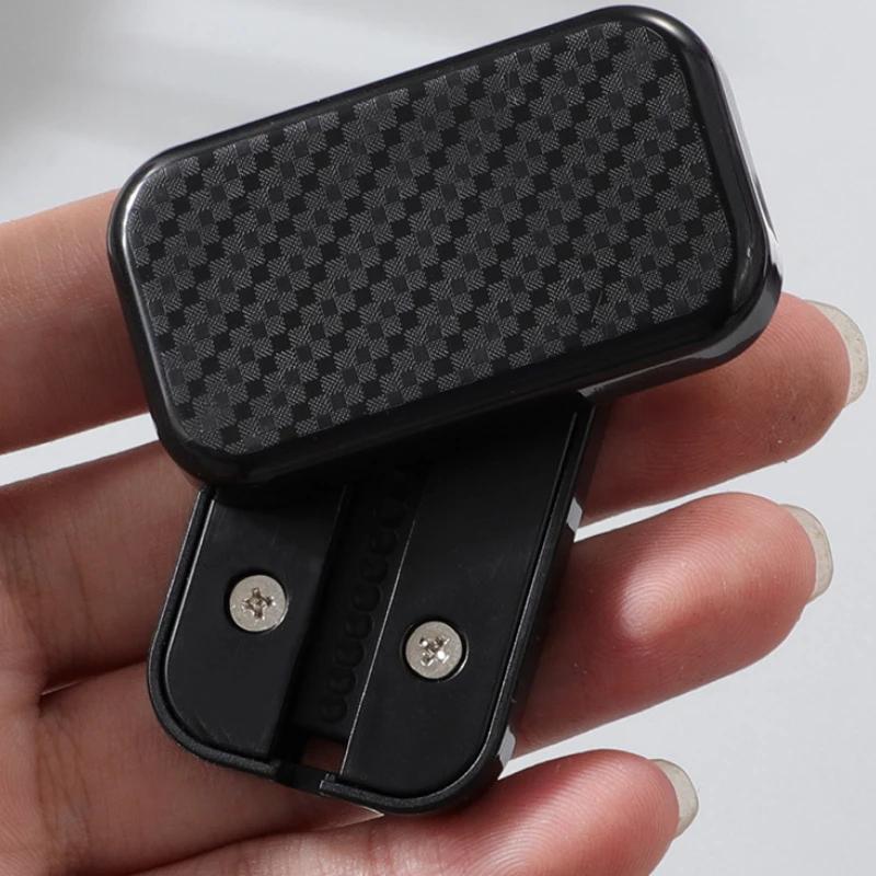 Magnetic Push Card Fidget Toy Mini Mechanical Slider with Pushing Plate Coin Spinner EDC Stress Relief for Adults Kids ADHD Tool