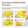 Food Grade Silicone Ice Cube Tray with Lid 3-grid Ice Ball Mold Ice Maker Commercial