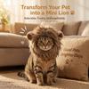 Furry Texture Pet Headwear Adjustable Dog Mane Wig Cute Cat Lion Costume  Photo Props