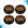 Acogedor RC Drift Tires for K969, K989, and P929 128 RC Cars, Hard Plastic Tires with Aluminum Alloy Wheel Rims, High Wear Resistance and Strong