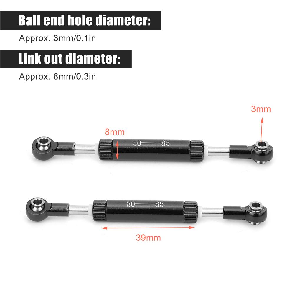   Servos Pull Rod-Steering Lever Accessory for SCX10 D90 1/10 RC Car(75-80mm )