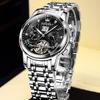 OLEVS Men's Automatic Watch Black Stylish Waterproof Calendar Display Business Fashion Timepiece