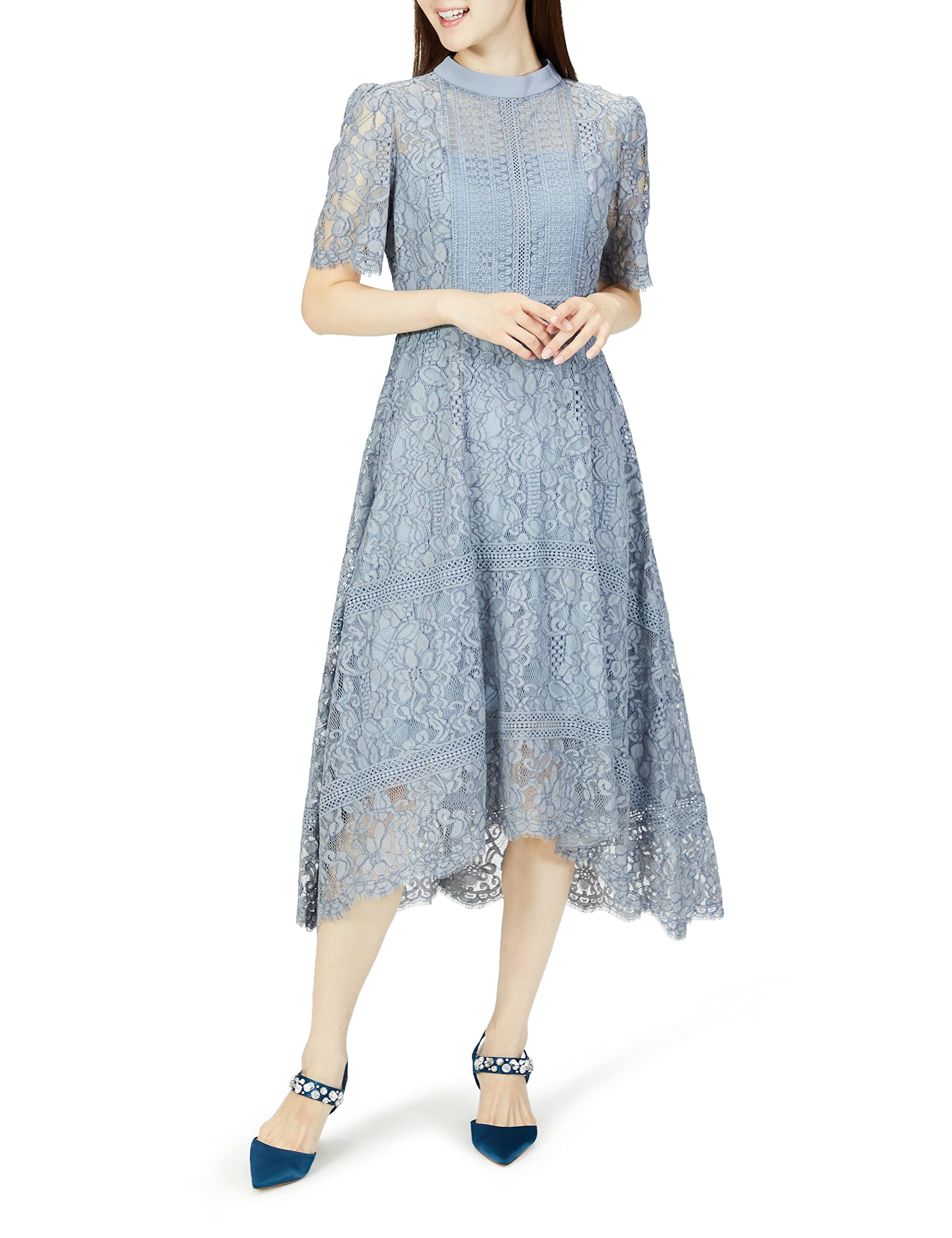 

Повседневное платье для вечеринки для куклы 9147 Серовато-голубое 38 [Dorry Diamond] Женское