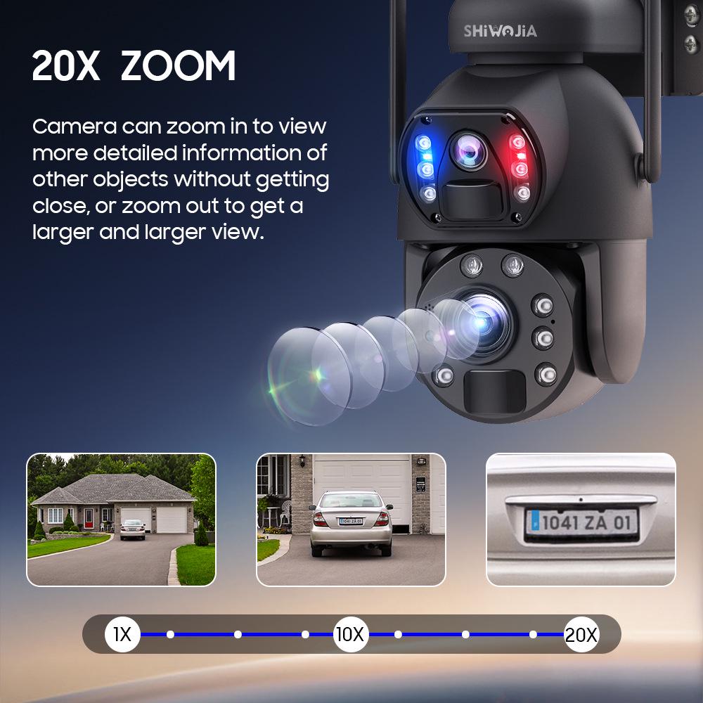 6MP HD Solar-Powered PTZ & Bullet Outdoor 4G Camera with 20x Zoom