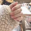 24 Stück Mandel Französische Press-On Nägel Abnehmbar Vollabdeckung Ballerina Falsche Nagelspitzen Für Damen Mädchen