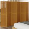VidaXL Room Divider 6 Panels, Room Separator, Privacy Screen, Folding Screen Bedroom Living Room, Brown Wood 358825