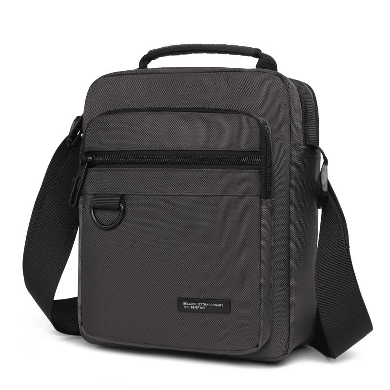 Men's Waterproof Shoulder Bag - Large Capacity Business/Leisure Crossbody with Multi-Layer Pockets