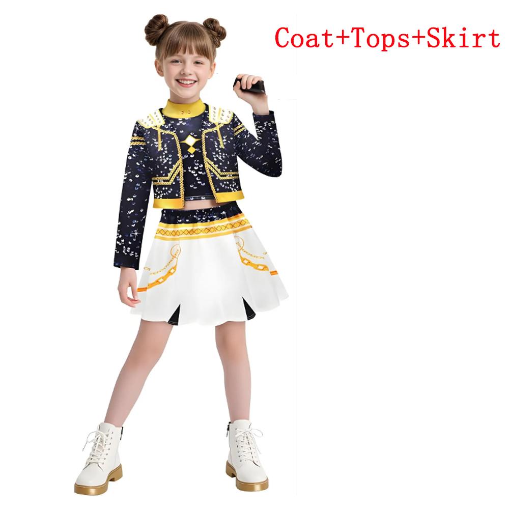 @ Costume pour femme style coréen Cosplay d'Halloween Costume de spectacle pour femme Costume noir brillant Costume pour fête d'anniversaire d'Halloween 150 (140-150)