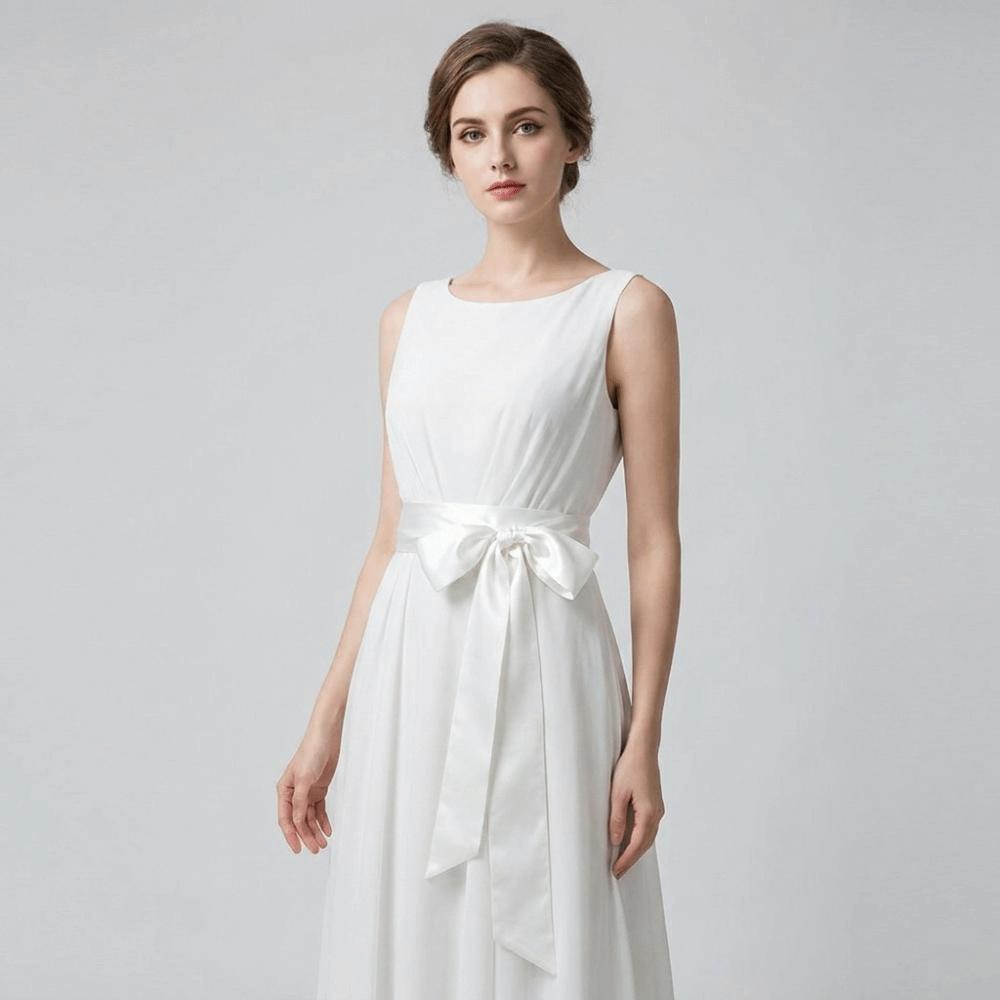 Ethnic Style Satin Ribbon Belt Adjustable Wide Waistband Lace Up Waistband Dress