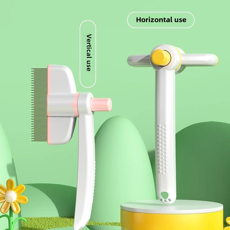 Pet One-click Hair Removal Upgrade Rotatable Row Comb Dog Press Row Comb Cat Beauty Cleaning Cat Supplies