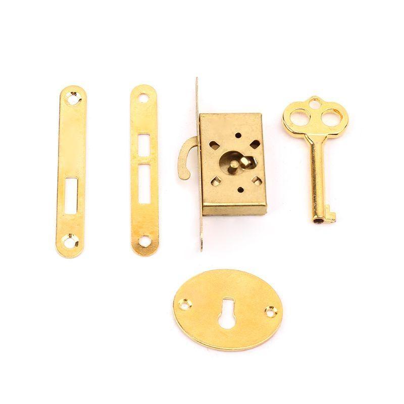 Antiker Schubladenschloss Mit für Schlüssel Antike Kleine Kiste Schranktürschlösser Möbel