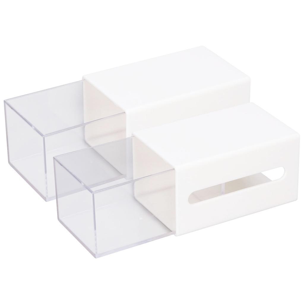 Wall Mounted Storage Box Multi Functional Double Sided Adhesive Organizer Case for Bedroom Office Bathroom