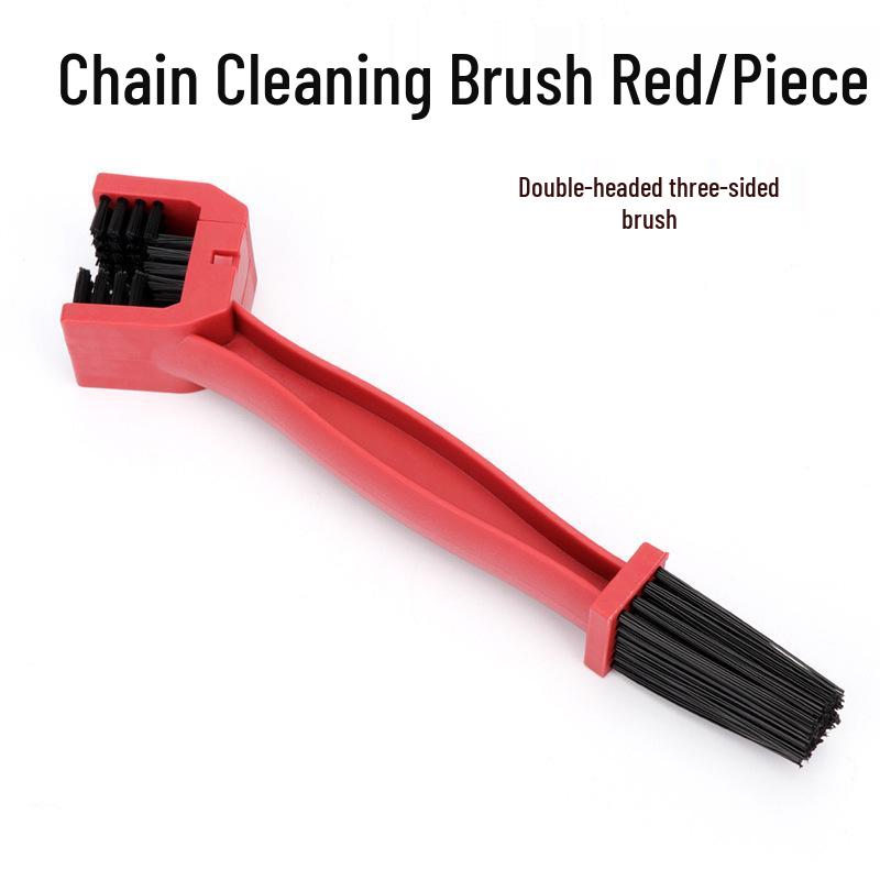 Electric Vehicle & Motorcycle Chain Cleaning Brush - Three-Sided Large Brush for Bicycle and Road Bike Cranksets