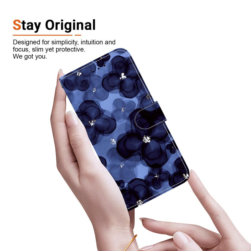For Sony Xperia 10 VII Wallet Case Pattern Printing Leather Stand Phone Cover with Strap