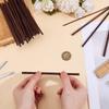 OLYCRFAT 32Pcs 4 Size Walnut Dowel Rods 6 Inch Long Dowel Rods Wood Sticks 2.7/4/4.5/5.8mm Dia Unfinished Round Sticks Wooden Carving Blocks for