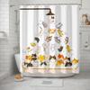 Cute Cartoon Cats Shower Curtain, Funny Kittens Bathing with Bubbles,Waterproof Fabric Bathroom Curtain for Kids Whimsical Decor