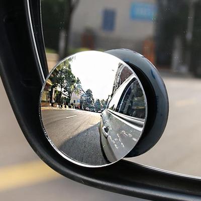 Blind Spot Mirror, 2'' Round  Glass Convex Rear View Mirror, Pack of 1