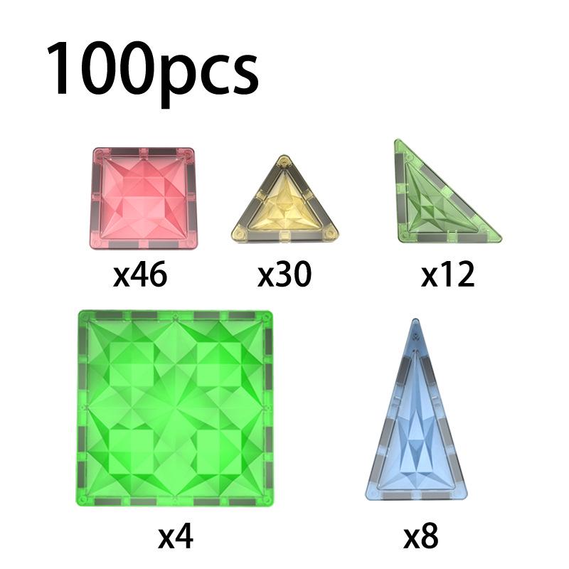 

Набор мини-магнитных плиток 5 см с цветными окошками для конструирования для детей