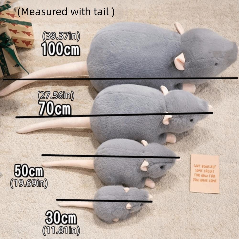 Sleep Pillow Simulation Mouse Plush Mascot Peluche Stuffed Rat Mouse Plushie Doll  Birthday Gift