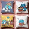 Trending BBugcat Capooable Cushion Cover Premium SkinFriendly Pillow Case MultiPurpose for Home Office Travel
