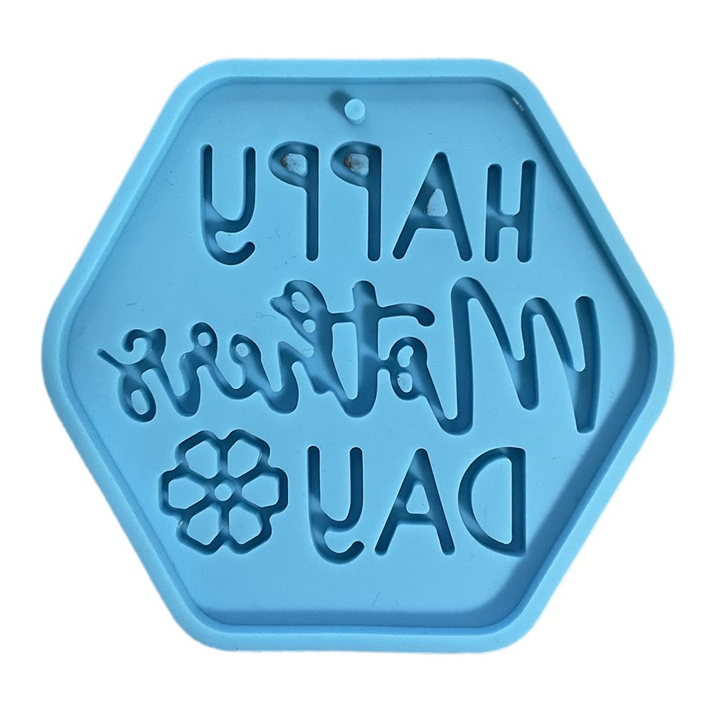 

Формы для брелоков из смолы Шестигранные эпоксидные формы Силиконовые формы Формы для ювелирных изделий из смолы для брелоков для самостоятельного изготовления Самодельные формы из смолы B синий