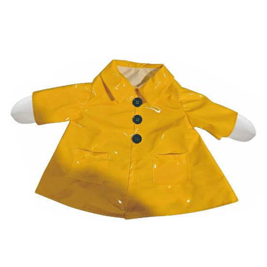 1 Set Porch Goose Rain Jacket Yellow Raincoat Hat And Umbrella Waterproof Goose Outfit Fits 23 Inch Porch Goose for Yard Lawn Decor