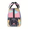 1pc, Miniature Schnauzer Love Printed Thermal Bag, Insulation Bag, Insulated Bag, No Food Contact, Suitable for Home, Restaurant