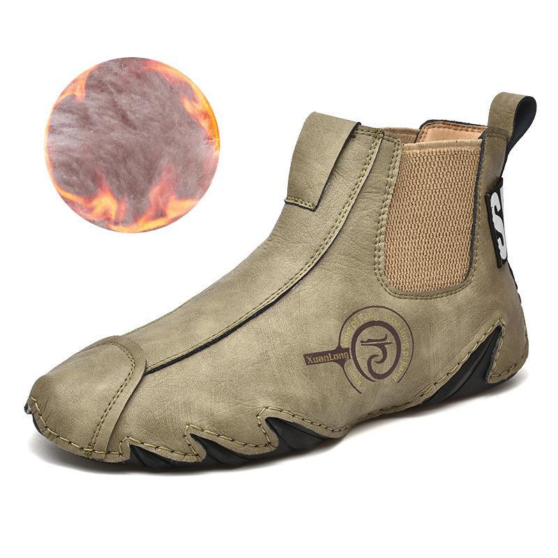 Pánské nové podzimní/zimní velké boty Chelsea Martin – teplé, ležérní a stylové