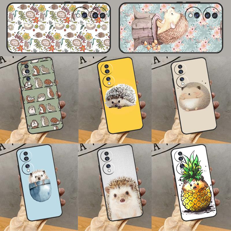 Animal Hedgehog Case For Honor 200 Pro 50 70 90 Lite X9b X9a X8b X8a X8 X9 X9c Honor Magic 7 6 5 Lite Cover