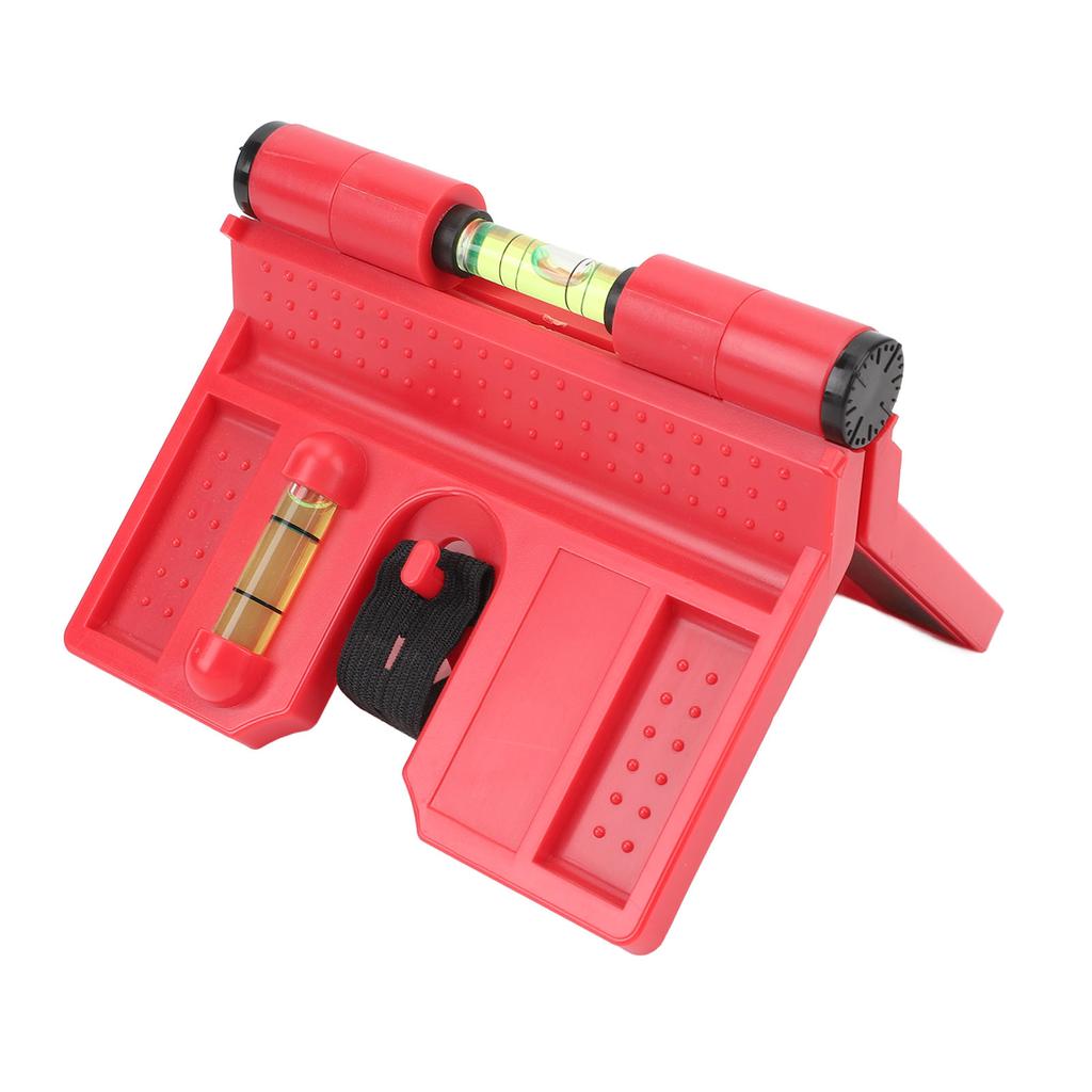 Magnetyczna poziomica słupkowa Profesjonalna Wysoka dokładność 3 fiolki Składane narzędzie poziomicy słupkowej z elastyczną pętlą