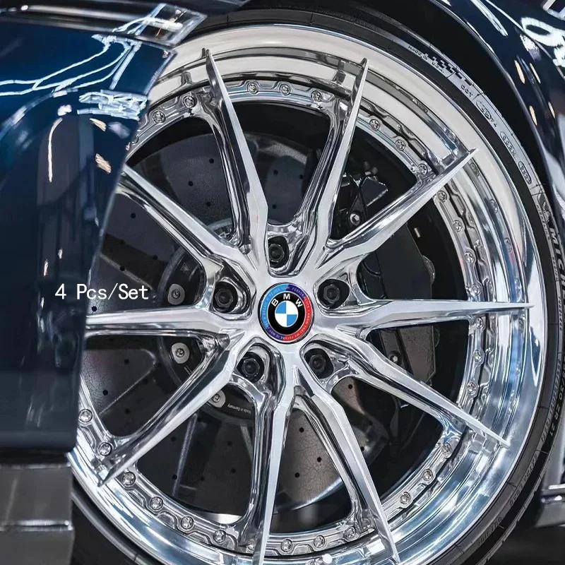 1/4pcs Lot 56mm Wheel Hub Cap Emblem Sticker Car Decoration For BMW Performance F25 F26 F15 F16 E90 E91 E92 E60 E84 G22 X3 X5 X6