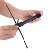 Portable, Foldable Flute/Piccolo Stand - 4-Leg Metal Base Flute Stand (Color Box Packaging)