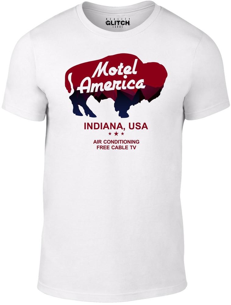 

Motel America Mens T-Shirt American Gods Inspired TV Mcshane Watch Cool L
