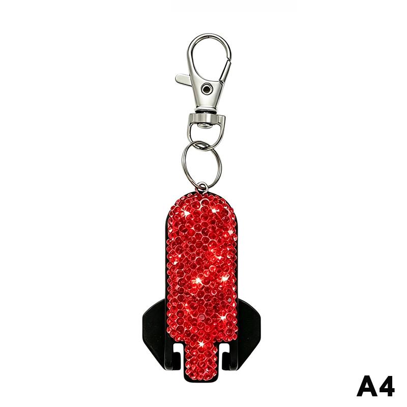 Portachiavi Apribottiglie Bling Creativo Strumento Apribottiglie per Bevande con Strass Piccolo Portatile Facile da Impugnare Uso Campeggio Casa