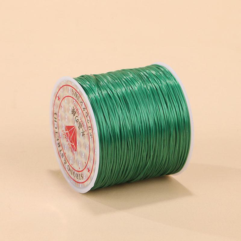 1Roll Beading Thread Accessories Flat Elastic Thread Elasticity Spandex DIY 0.8mm Elastic Cord Hand Knitting