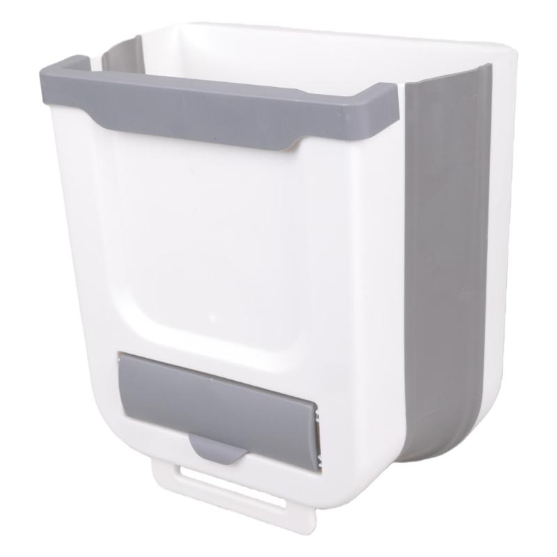 Hanging Foldable Trash Can Leakproof For RVs Bathroom Cabinet Organization Quick Installation Wast Bin Campers Accessories