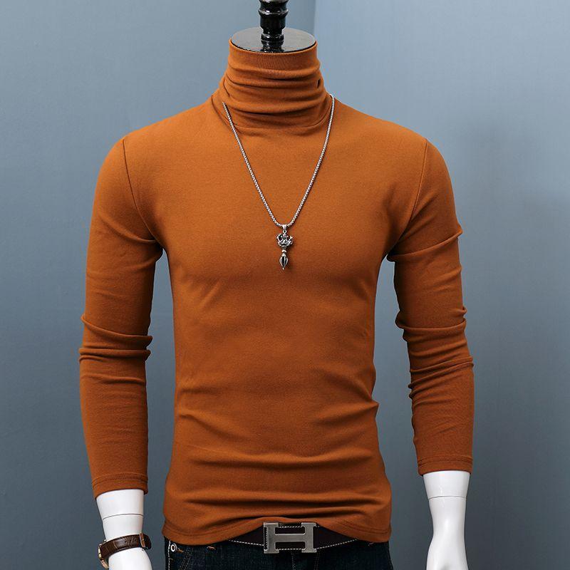 

Новые зимние водолазки, толстые мужские свитера, повседневные водолазки, однотонные, качественные, теплые, тонкие водолазки, свитера, пуловеры для мужчин 3XL хаки