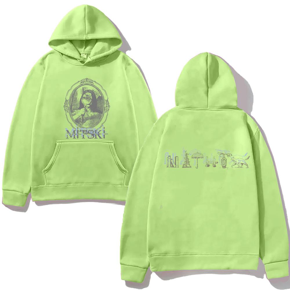 PORTRAIT HOODIE Mitski 2026 Unisex Sweatshirt für Herbst/Winter mit Kapuze Fleece Harajuku Bequeme Kleidung